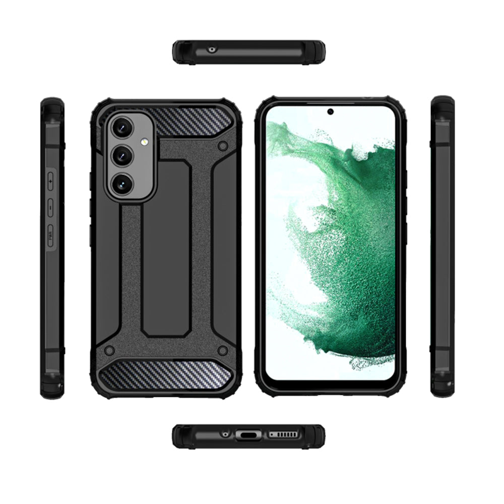 Maska za Samsung Galaxy A54 A546, Techsuit, Hybrid Armor, Crna
