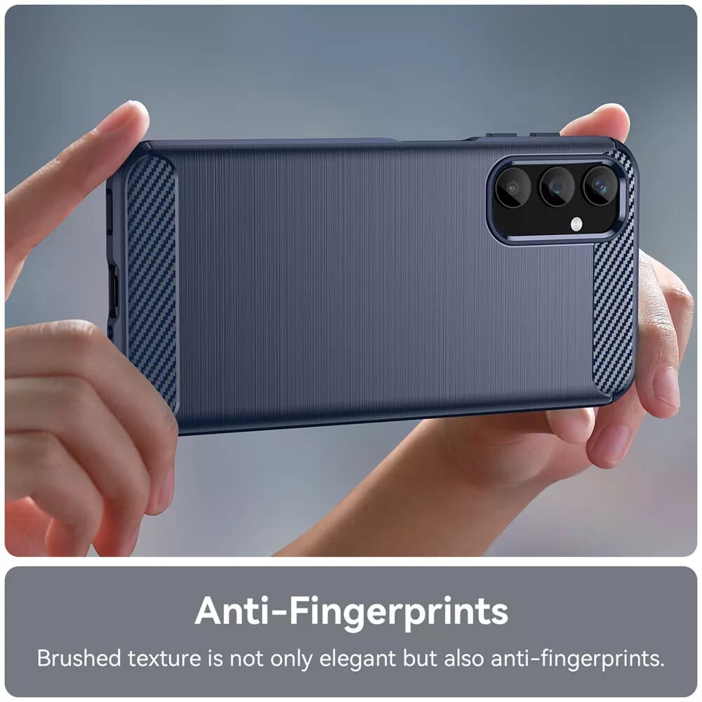 Maska za Samsung Galaxy A55 5G A556, Techsuit, Karbon, Plava