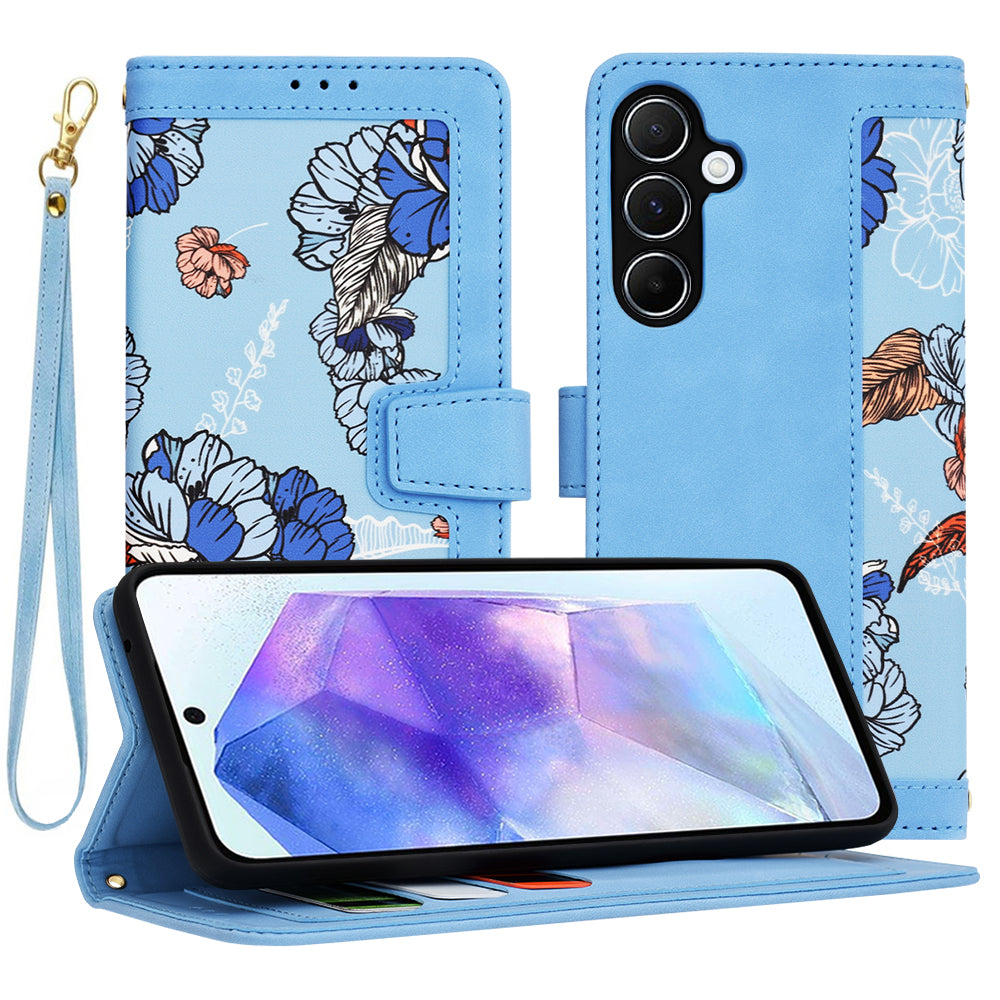 Maska za Samsung Galaxy A55 5G A556, Techsuit, FlipCraft, Plava