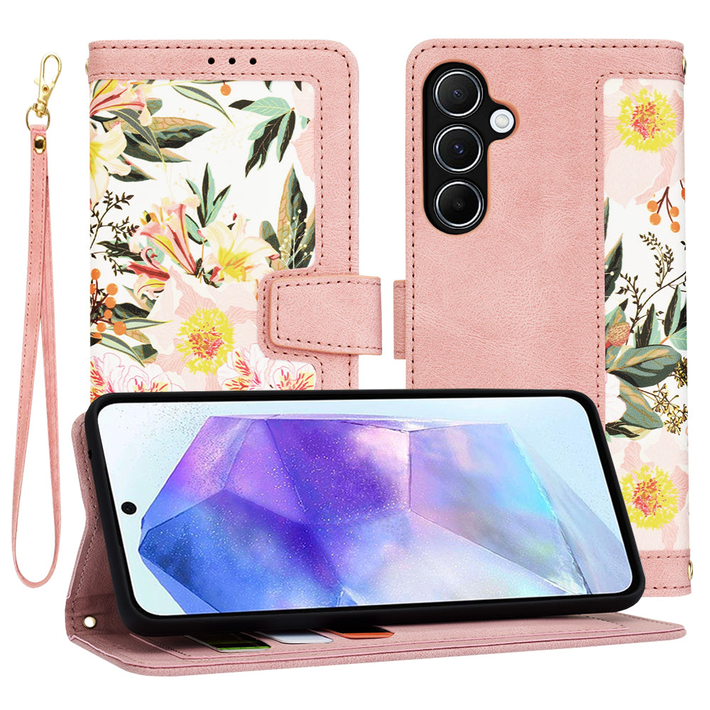 Futrola za Samsung Galaxy A55 5G A556, Techsuit, FlipCraft, Roza