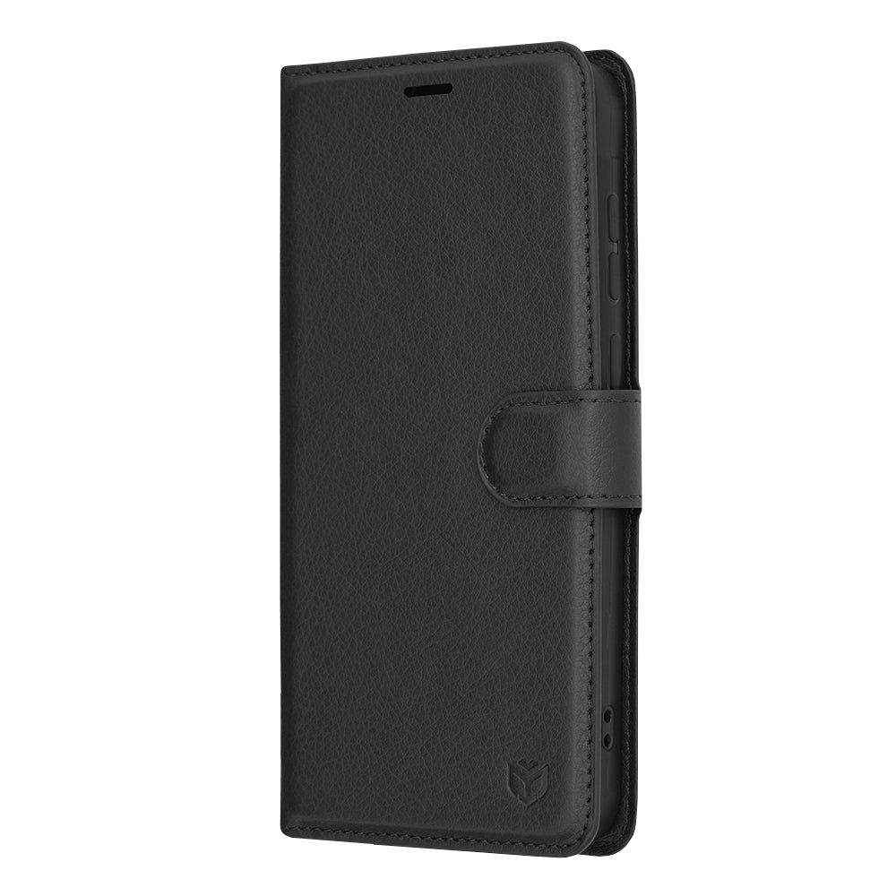 Futrola za Samsung Galaxy A55 5G A556, Techsuit, Kožna Folio, Crna