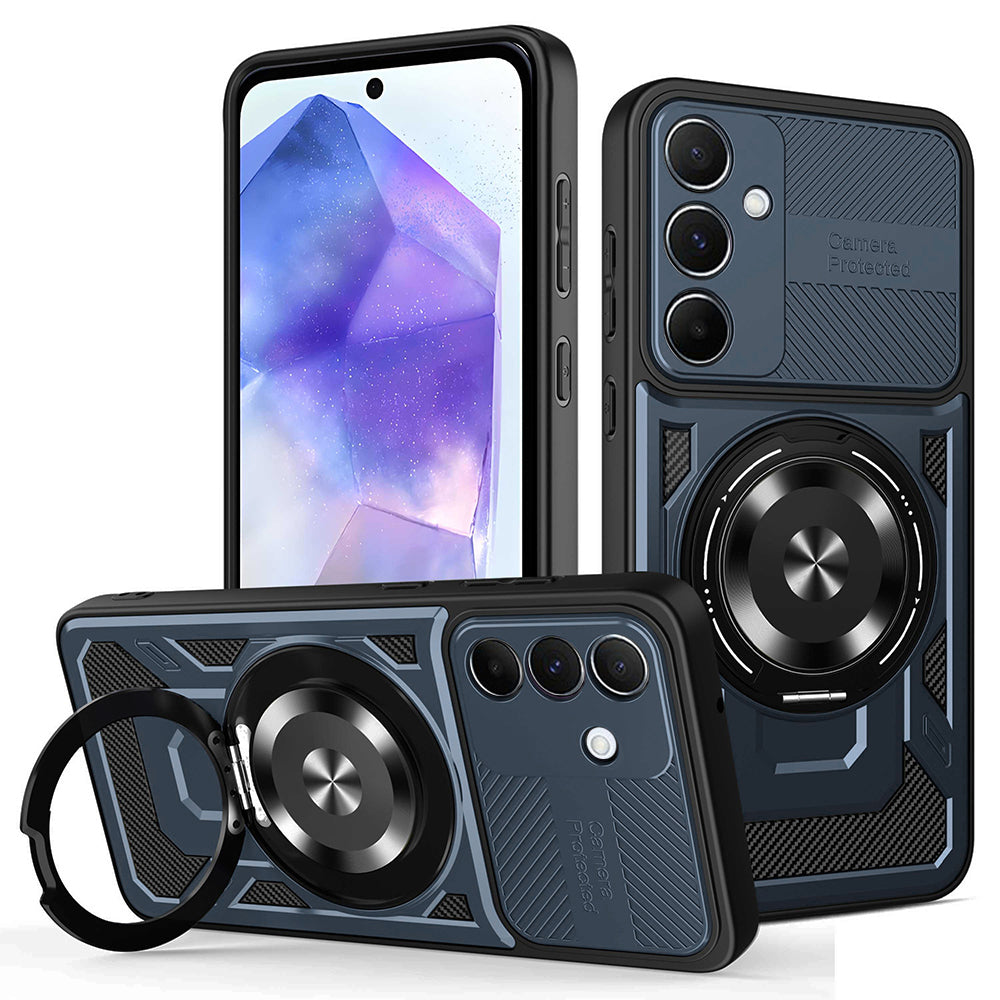 Maska za Samsung Galaxy A55 5G A556, Techsuit, RuggedCam, Plava