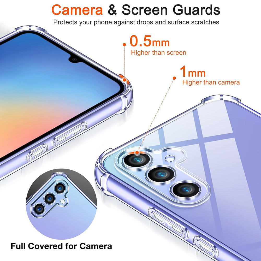 Maska za Samsung Galaxy A55 5G A556, Techsuit, Otporna na udarce, Prozirna