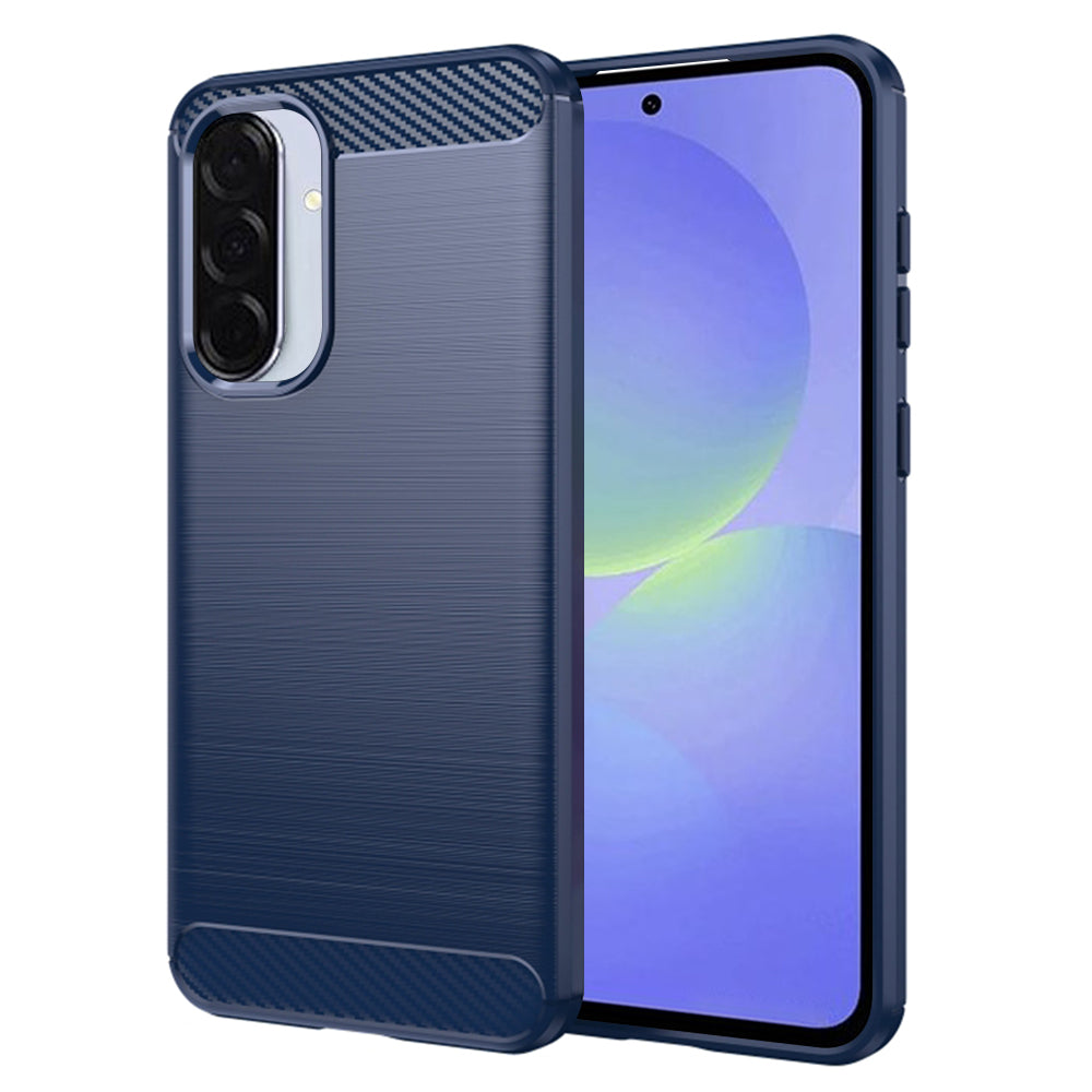 Maska za Samsung Galaxy A56 A566 / A36 A366, Techsuit, Karbon, Plava