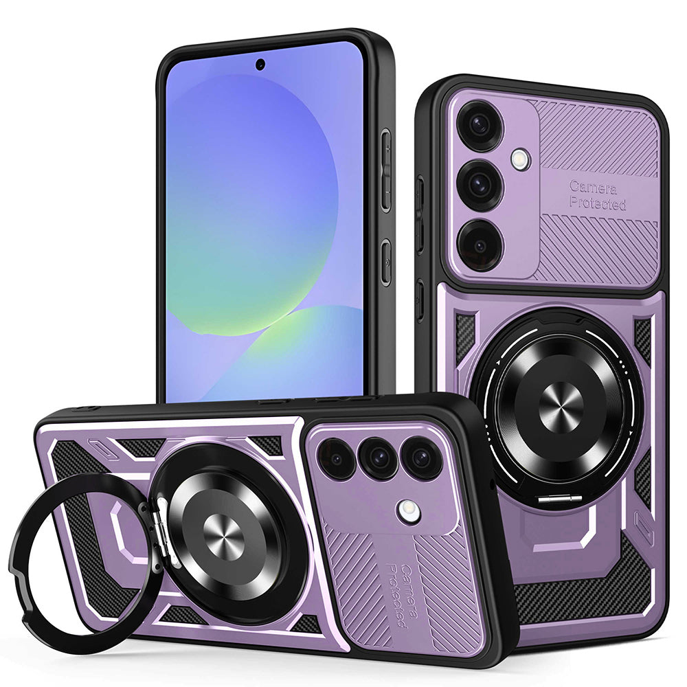 Maska za Samsung Galaxy A56 A566 / A36 A366, Techsuit, RuggedCam, Ljubičasta