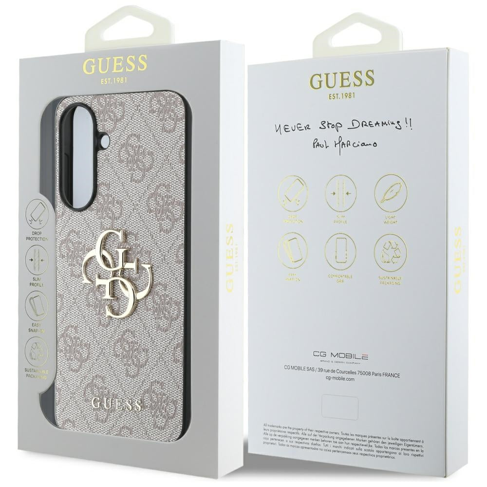 Futrola za Samsung Galaxy A56 A566, Guess, 4G Big Logo, Roza