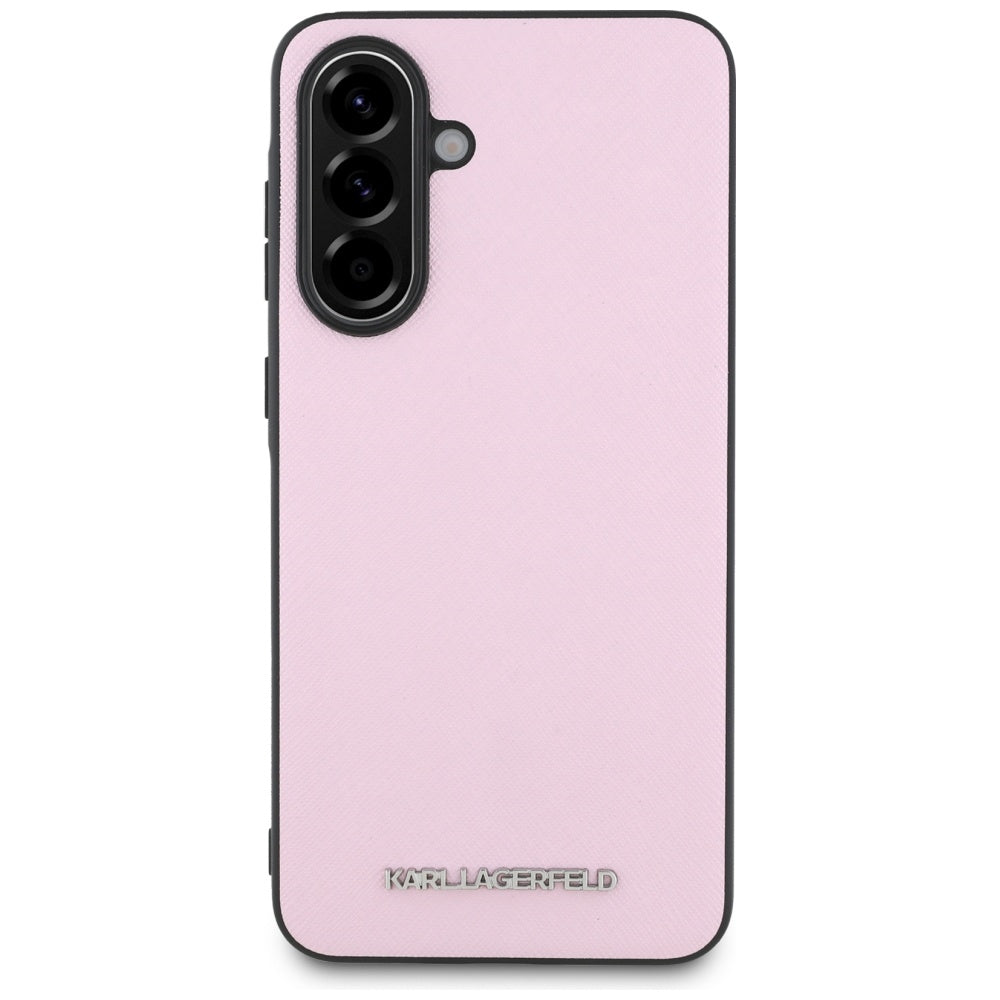 Futrola za Samsung Galaxy A56 A566, Karl Lagerfeld, Saffiano Metal Logo, Roza