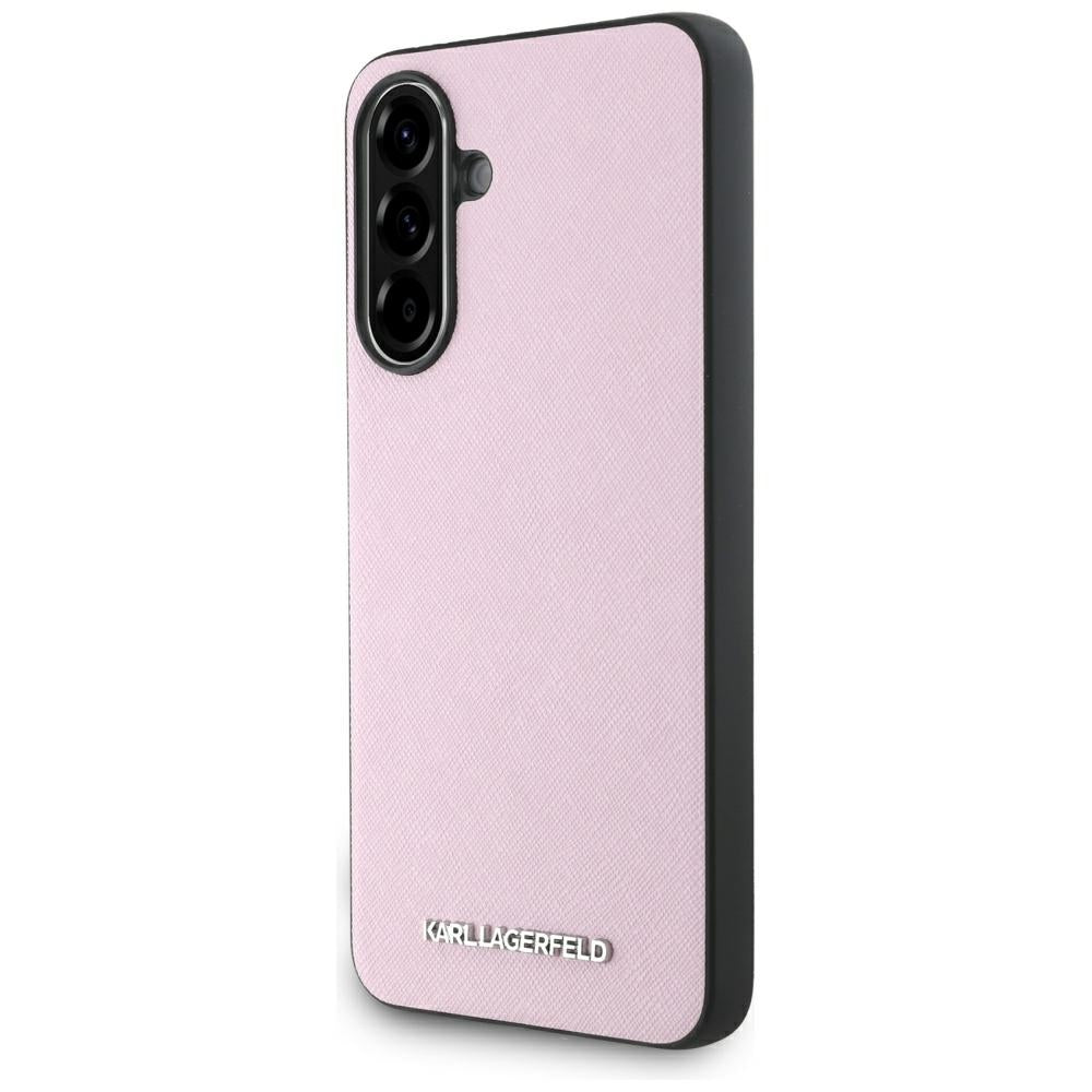 Futrola za Samsung Galaxy A56 A566, Karl Lagerfeld, Saffiano Metal Logo, Roza