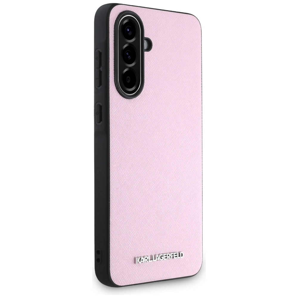 Futrola za Samsung Galaxy A56 A566, Karl Lagerfeld, Saffiano Metal Logo, Roza