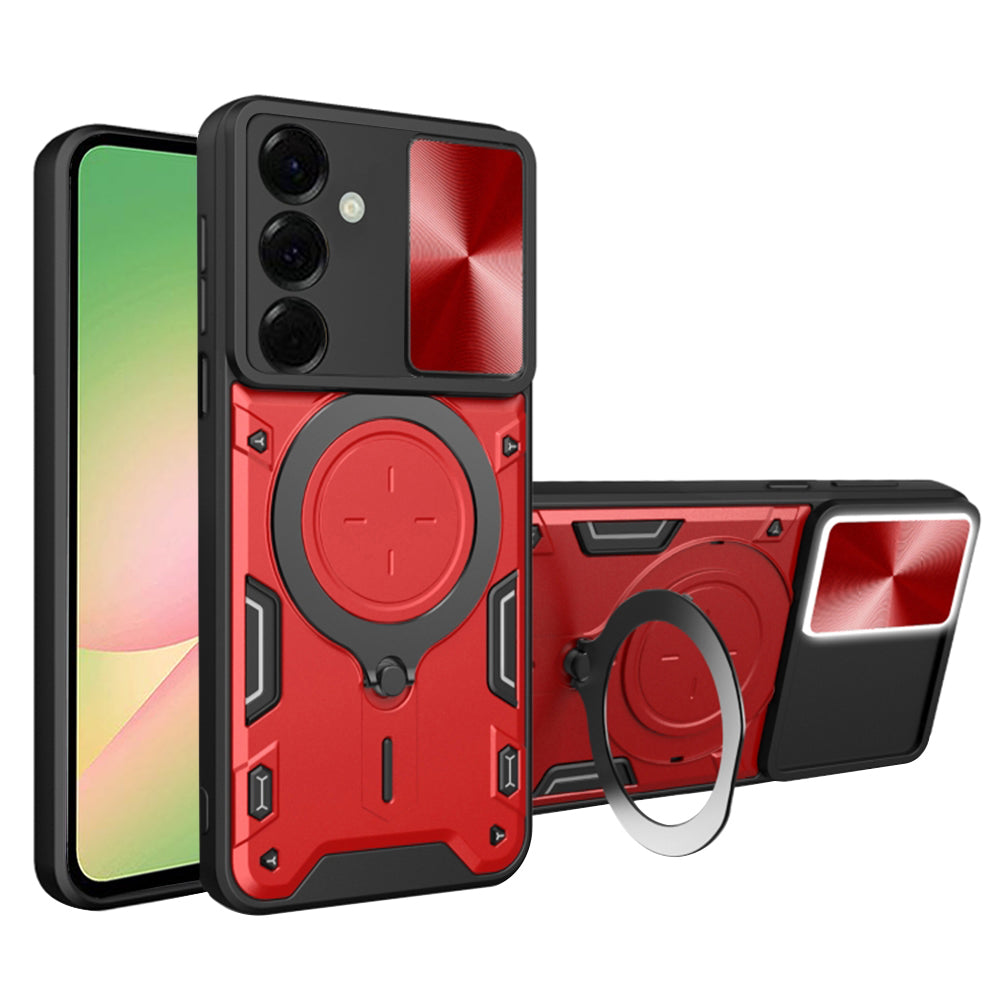 Maska za Samsung Galaxy A56 A566, Techsuit, CamGuard Pro, Crvena