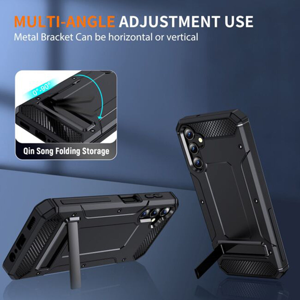 Maska za Samsung Galaxy A56 A566, Techsuit, Hybrid Armor, Crna