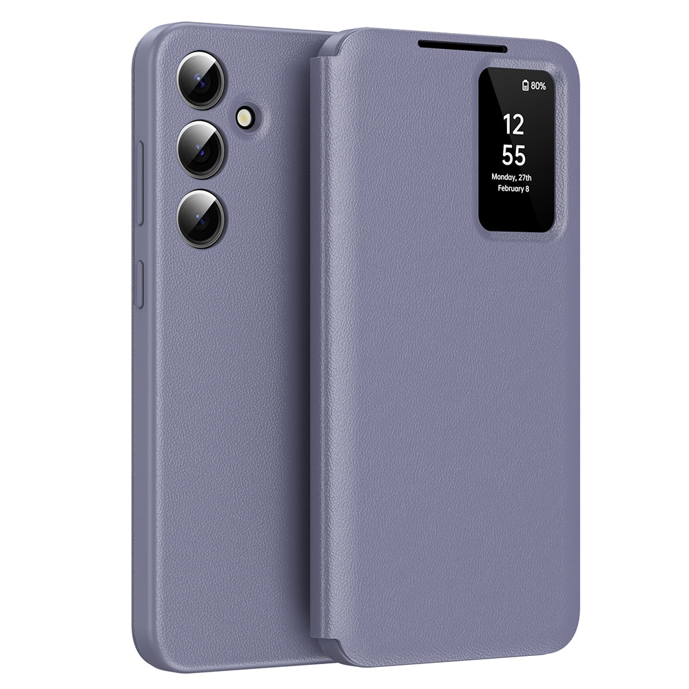 Futrola za Samsung Galaxy A56 A566, Techsuit, SmartView, Ljubičasta