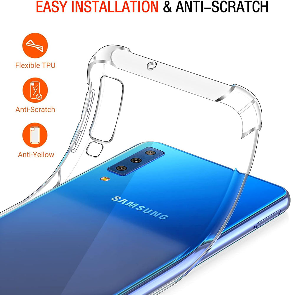 Maska za Samsung Galaxy A7 (2018) A750, Techsuit, Otporna na udarce, Prozirna