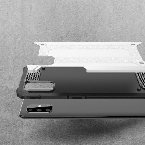 Maska za Samsung Galaxy A71 A715, Techsuit, Hybrid Armor, Crna