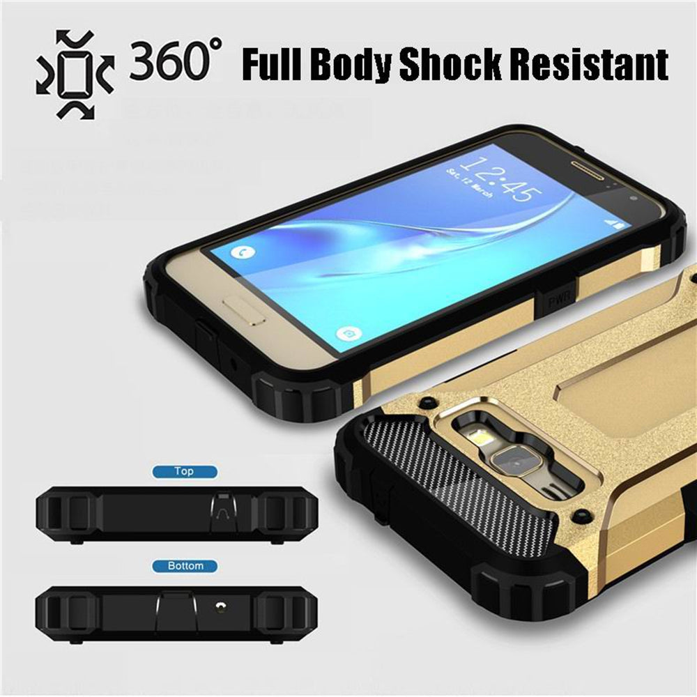 Maska za Samsung Galaxy J5 J500, Techsuit, Hybrid Armor, Crna