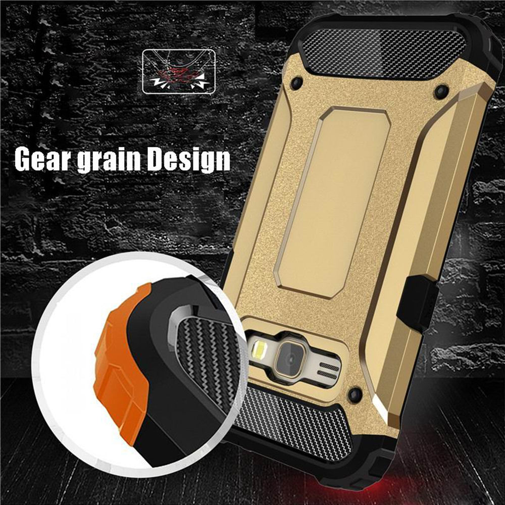Maska za Samsung Galaxy J5 J500, Techsuit, Hybrid Armor, Crna