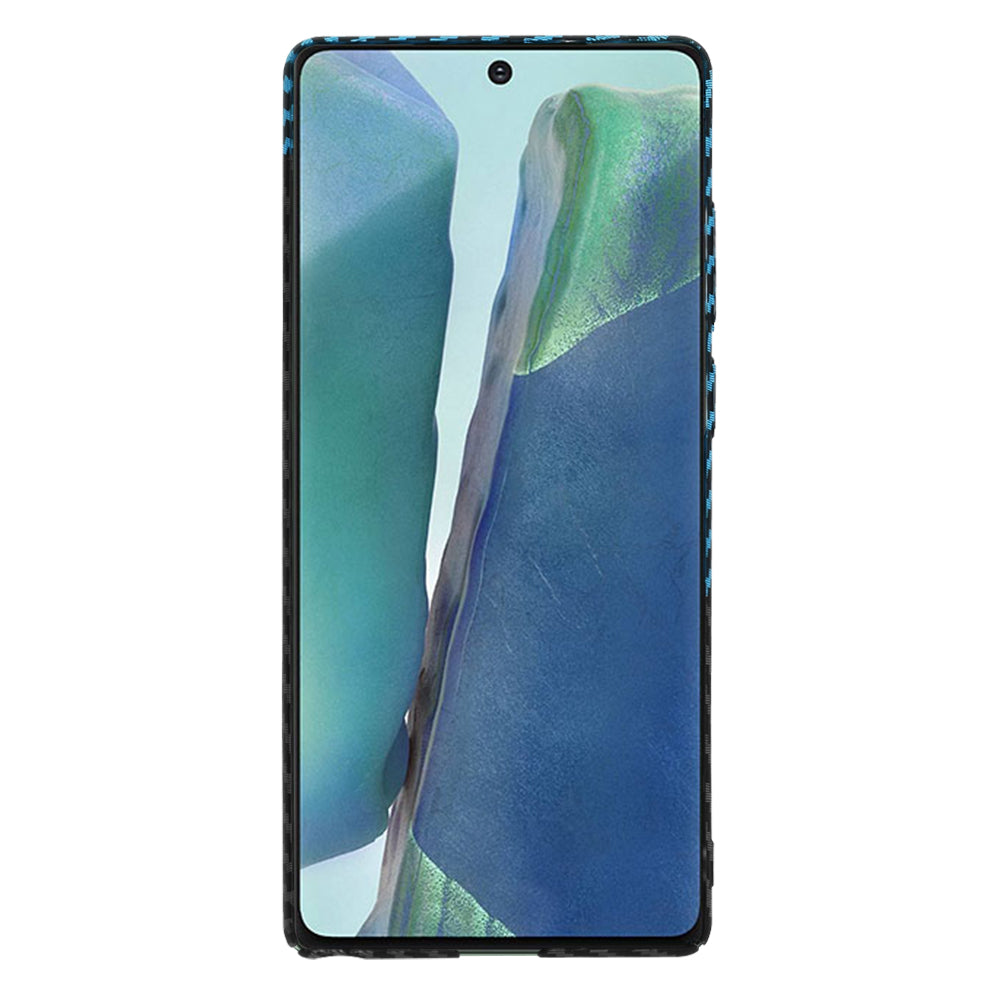 Maska za Samsung Galaxy Note 20 5G N981 / Note 20 N980, Techsuit, Carbonite FiberShell, Crno Plava