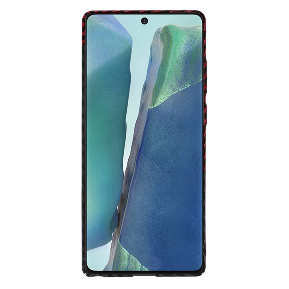 Maska za Samsung Galaxy Note 20 5G N981 / Note 20 N980, Techsuit, Carbonite FiberShell, Crno Crvena