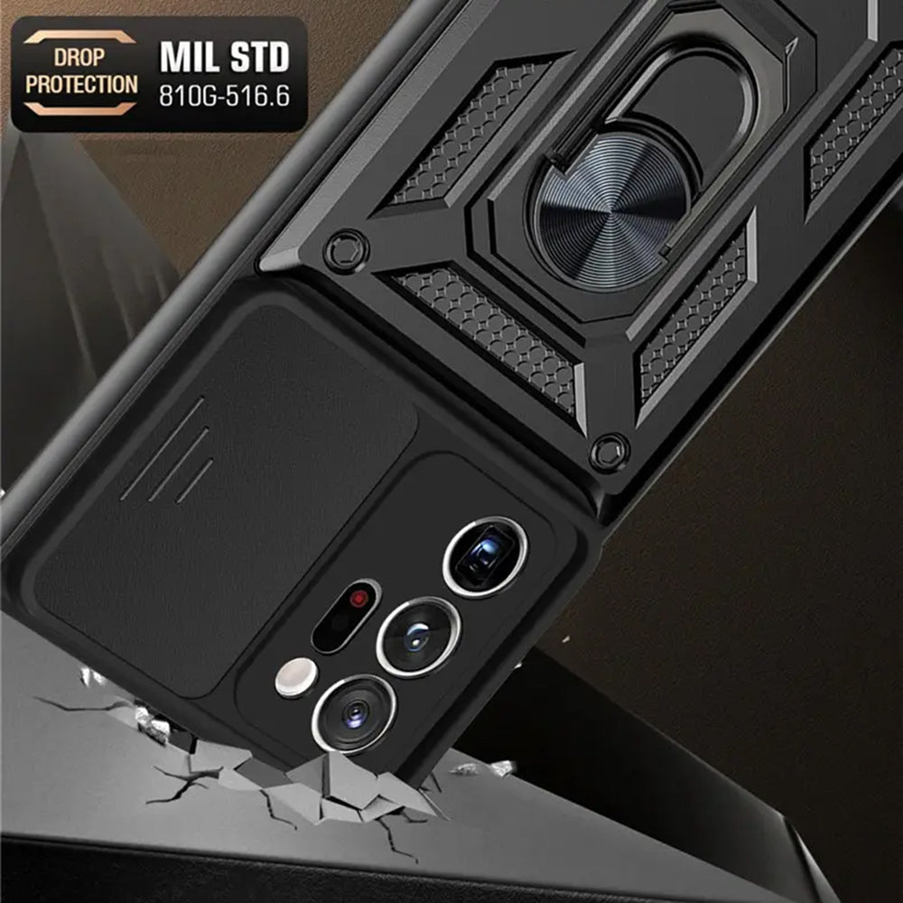 Maska za Samsung Galaxy Note 20 Ultra 5G N986 / Note 20 Ultra N985, Techsuit, CamShield, Crna