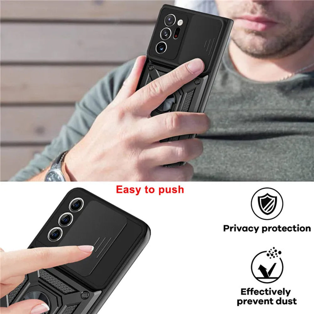 Maska za Samsung Galaxy Note 20 Ultra 5G N986 / Note 20 Ultra N985, Techsuit, CamShield, Crna