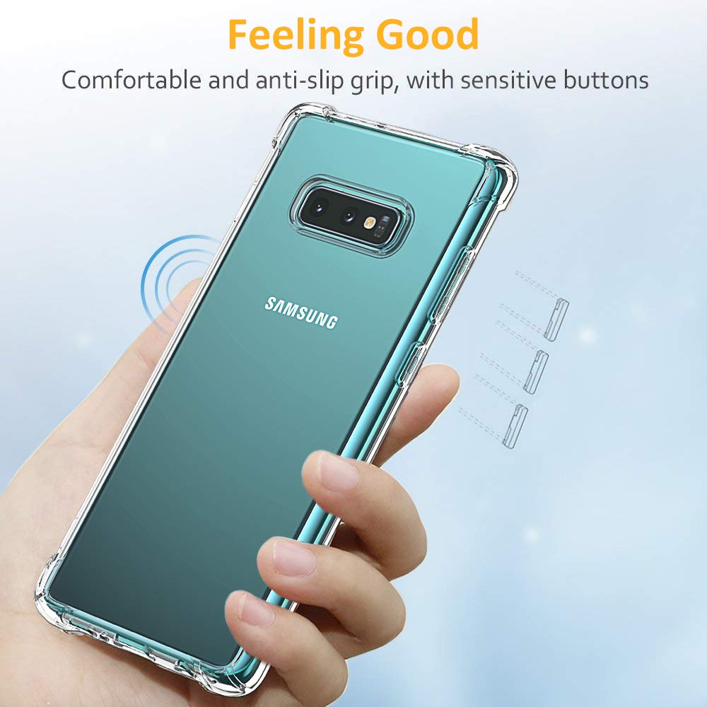 Maska za Samsung Galaxy S10e G970, Techsuit, Shockproof Clear, Prozirna