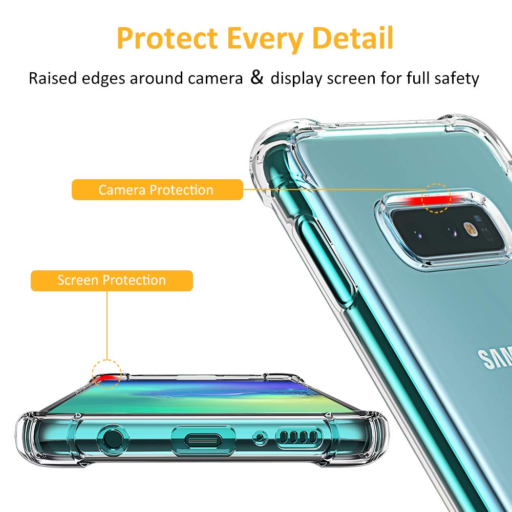 Maska za Samsung Galaxy S10e G970, Techsuit, Shockproof Clear, Prozirna