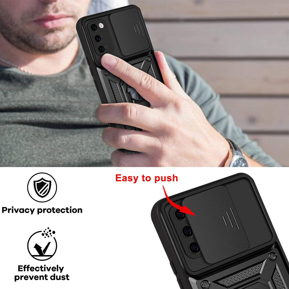 Maska za Samsung Galaxy S20 5G G981 / S20 G980, Techsuit, CamShield, Crna