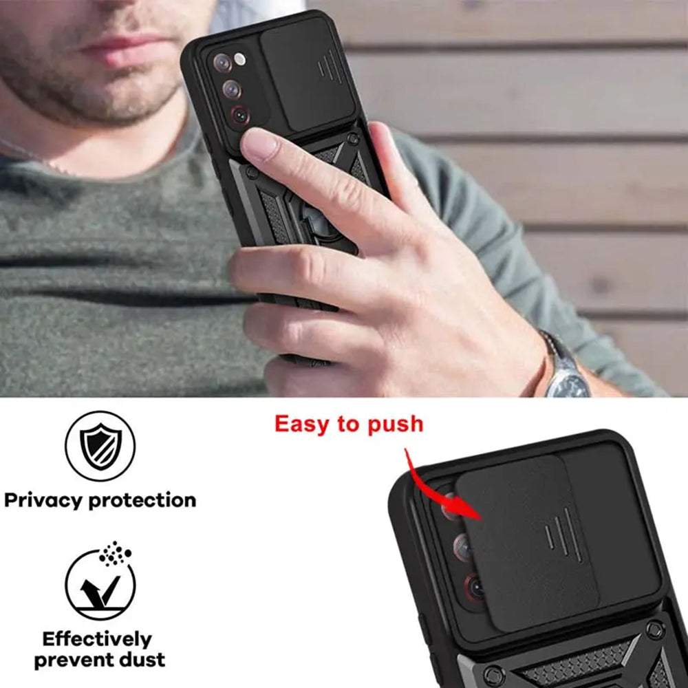 Maska za Samsung Galaxy S20 FE 2022 G781 / S20 FE 5G G781 / S20 FE G780, Techsuit, CamShield, Crna