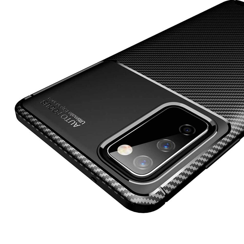 Maska za Samsung Galaxy S20 FE 2022 G781 / S20 FE 5G G781 / S20 FE G780, Techsuit, CarbonFiber, Crna