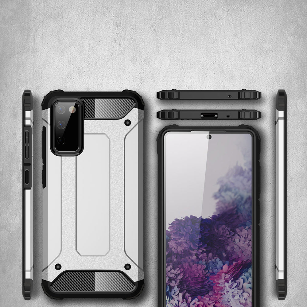 Maska za Samsung Galaxy S20 FE 2022 G781 / S20 FE 5G G781 / S20 FE G780, Techsuit, Hybrid Armor, Crna