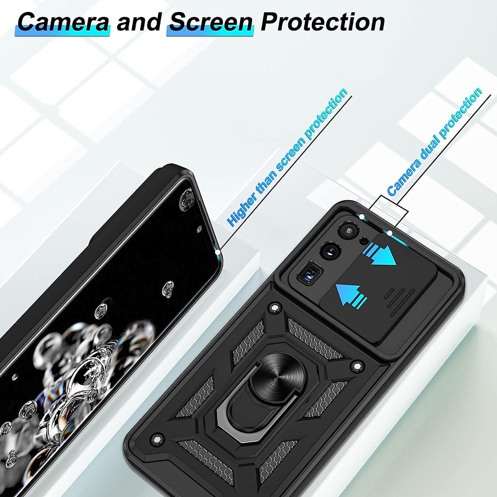 Maska za Samsung Galaxy S20 Ultra 5G G988 / S20 Ultra G988, Techsuit, CamShield, Crna