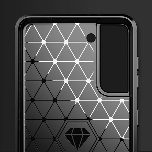 Maska za Samsung Galaxy S21 5G G991, Techsuit, Karbon, Crna