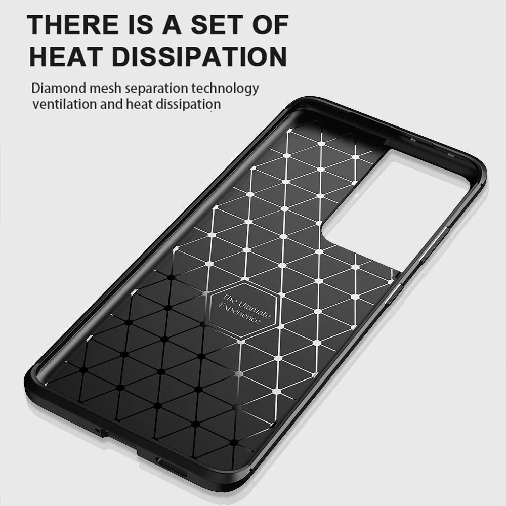 Maska za Samsung Galaxy S21 Ultra 5G G998, Techsuit, CarbonFiber, Crna