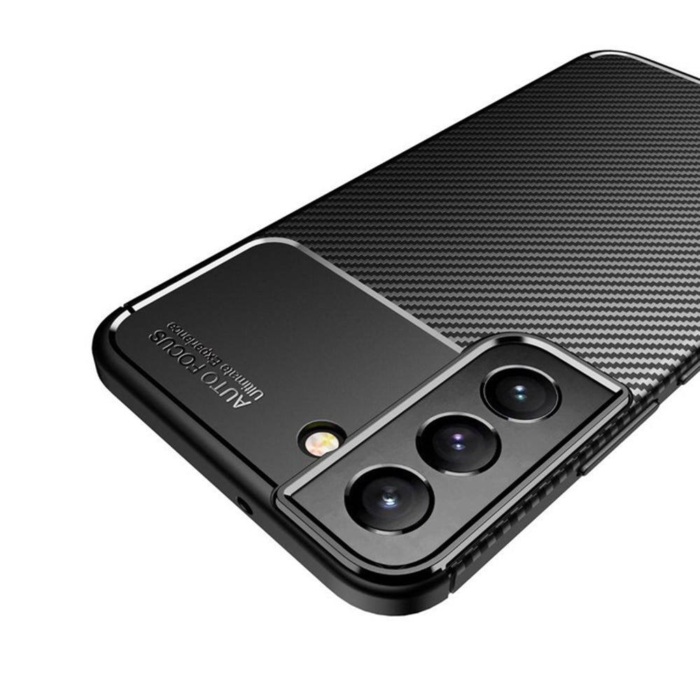 Maska za Samsung Galaxy S22 5G S901, Techsuit, CarbonFiber, Crna