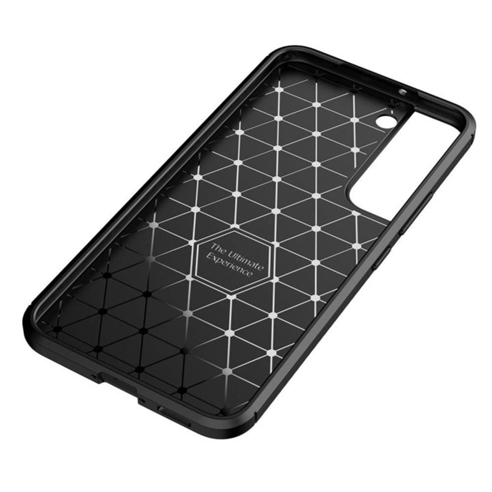 Maska za Samsung Galaxy S22 5G S901, Techsuit, CarbonFiber, Crna