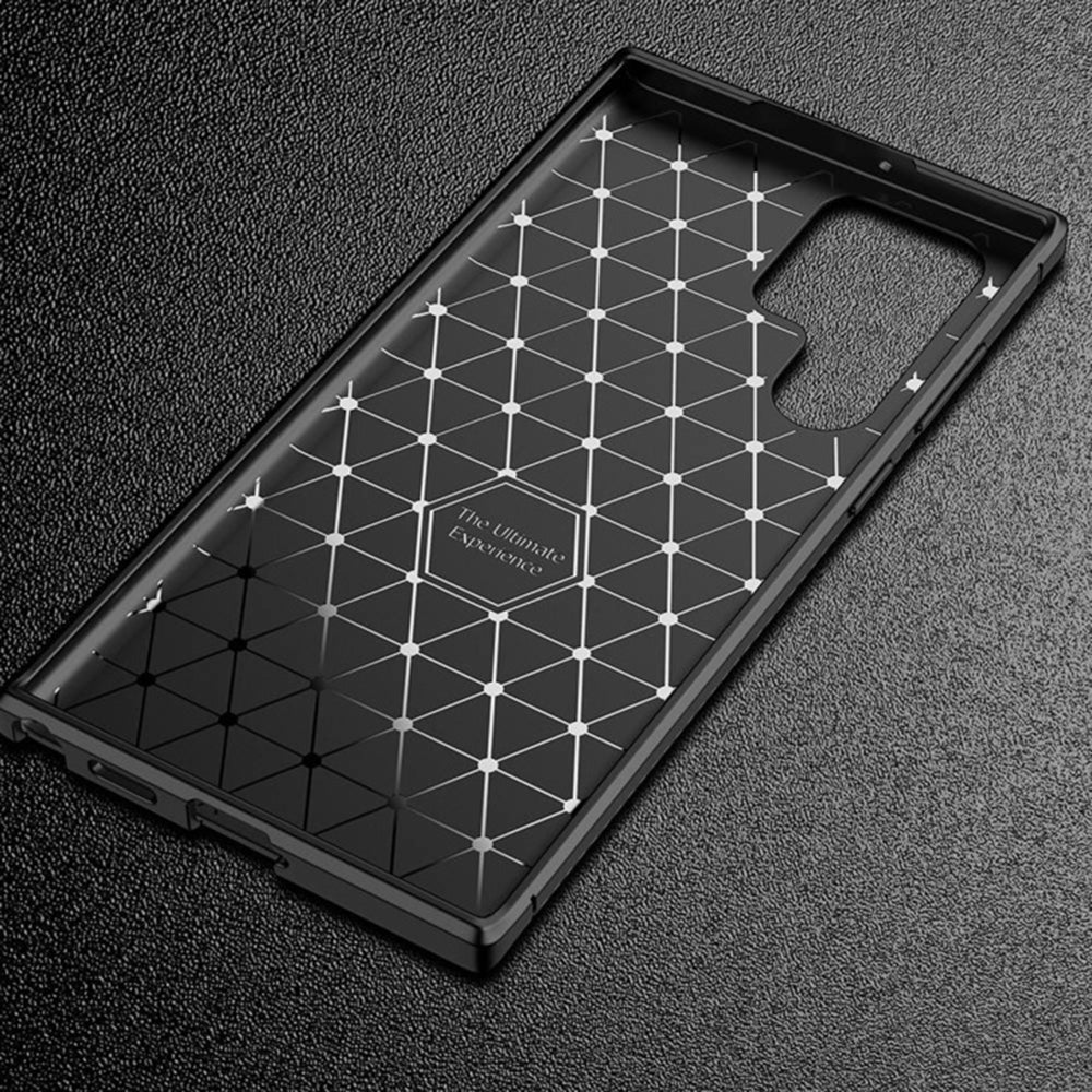 Maska za Samsung Galaxy S22 Ultra 5G S908, Techsuit, CarbonFiber, Crna