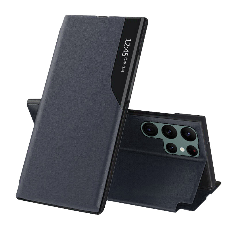 Maska za Samsung Galaxy S22 Ultra 5G S908, Techsuit, eFold, Tamno Plava