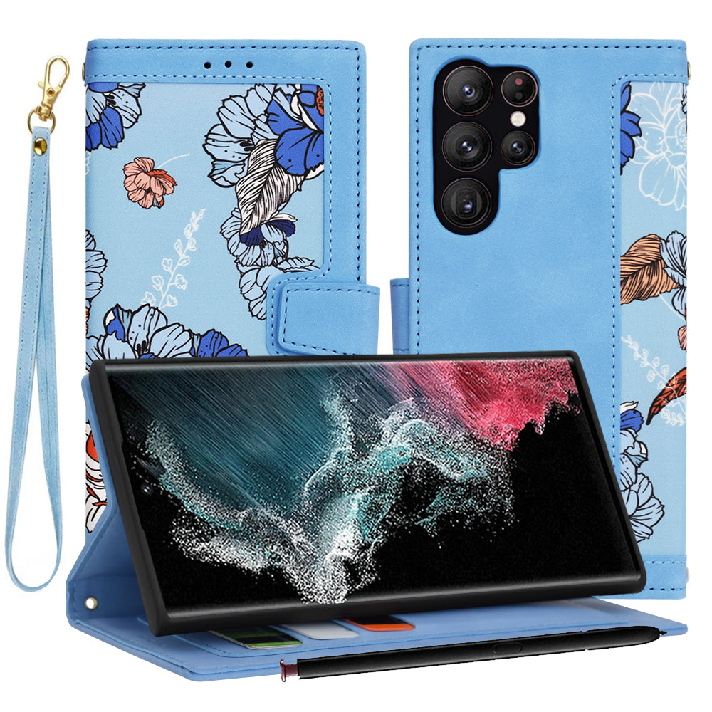 Maska za Samsung Galaxy S22 Ultra 5G S908, Techsuit, FlipCraft, Plava