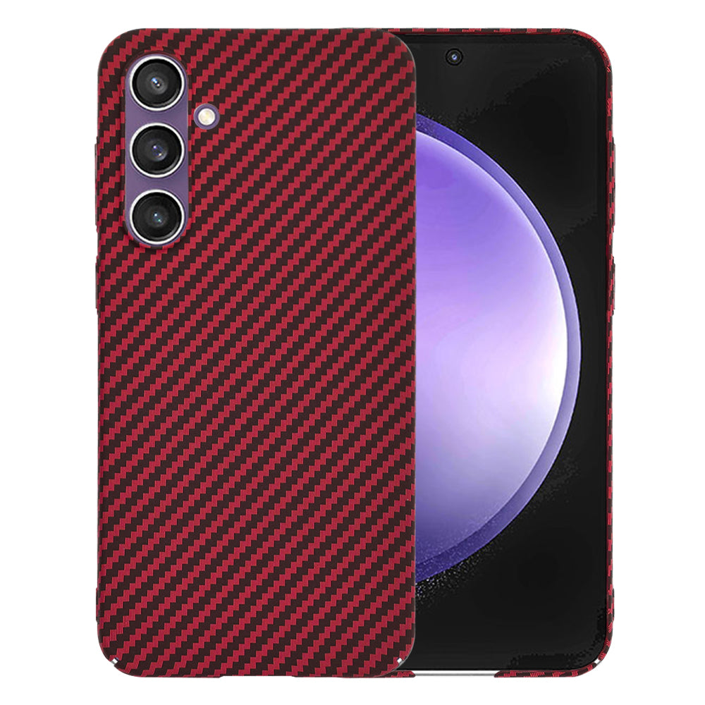 Maska za Samsung Galaxy S23 FE S711, Techsuit, Carbonite FiberShell, Crvena