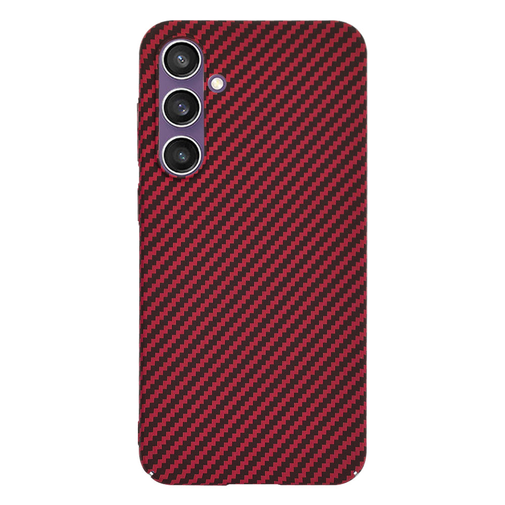 Maska za Samsung Galaxy S23 FE S711, Techsuit, Carbonite FiberShell, Crvena