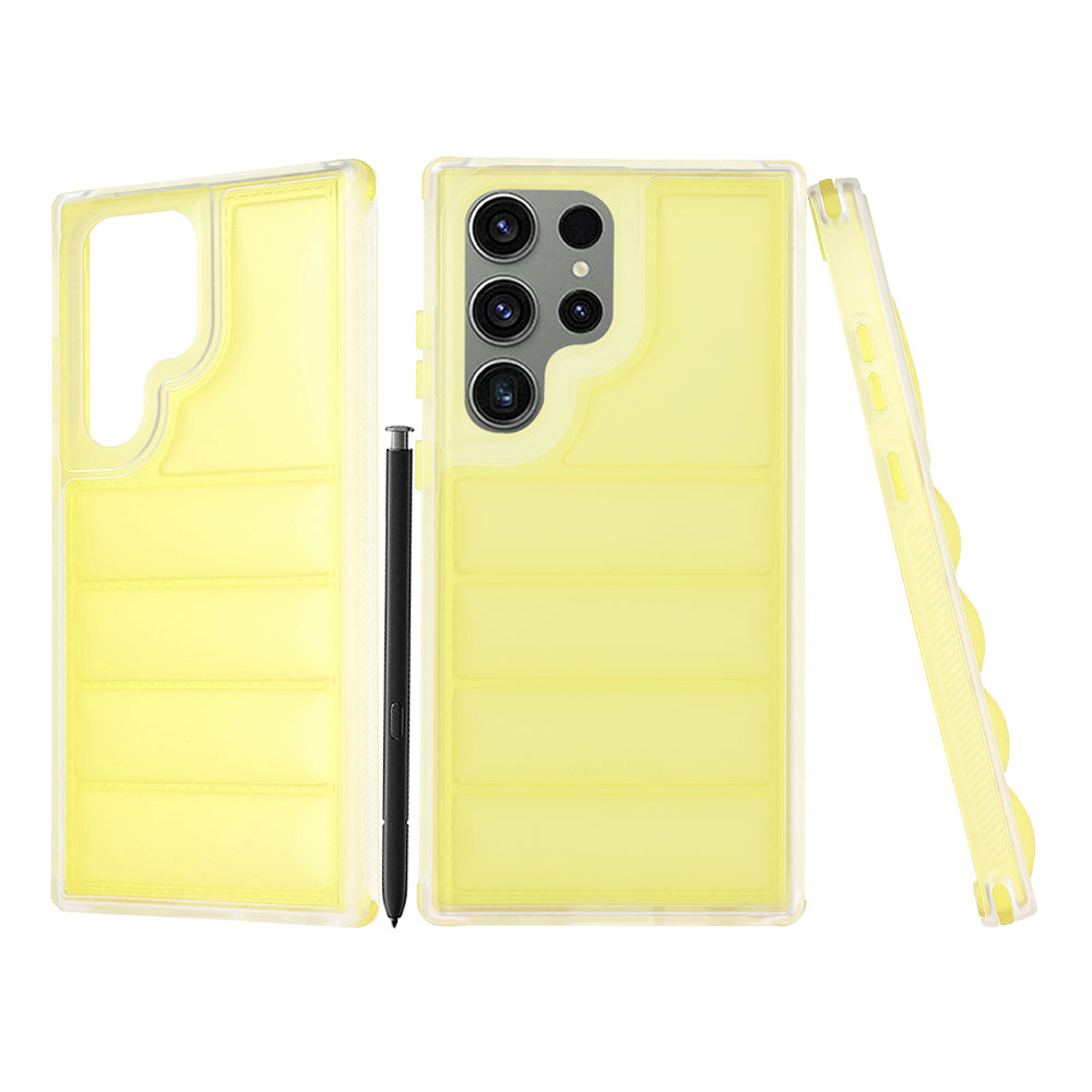 Maska za Samsung Galaxy S23 FE S711, Techsuit, Wave Shield, Žuta