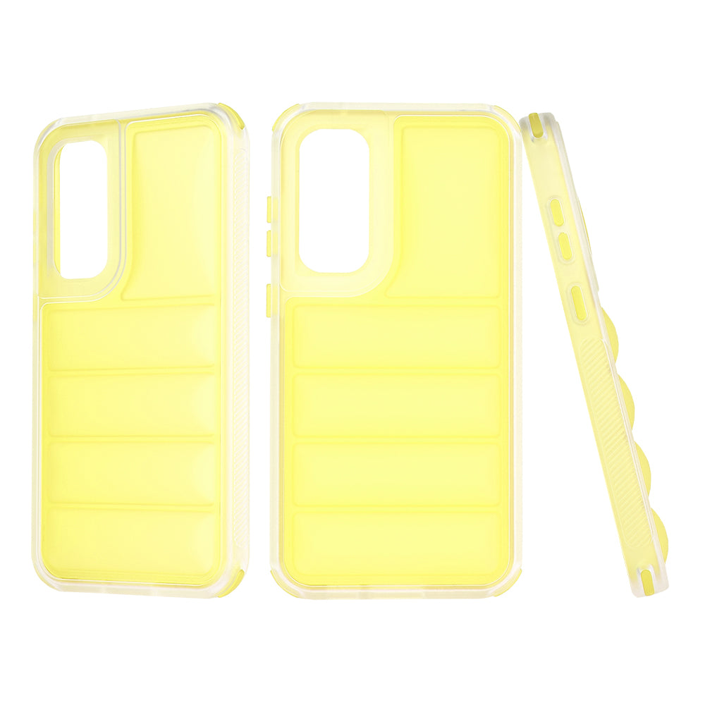 Maska za Samsung Galaxy S23 FE S711, Techsuit, Wave Shield, Žuta