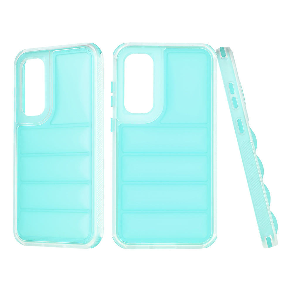Maska za Samsung Galaxy S23 FE S711, Techsuit, Wave Shield, Tirkizna