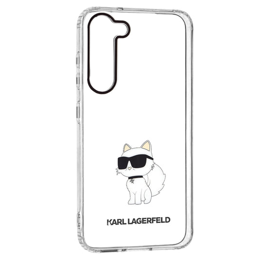 Futrola za Samsung Galaxy S23+ S916, Karl Lagerfeld, Ikonik Choupette, Prozirna