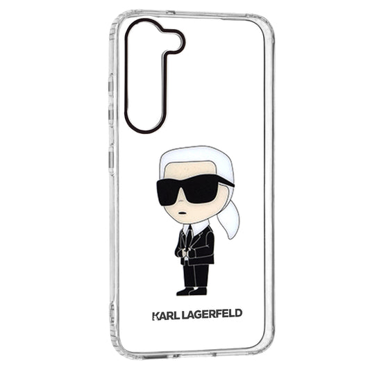 Futrola za Samsung Galaxy S23+ S916, Karl Lagerfeld, Ikonik Karl, Prozirna