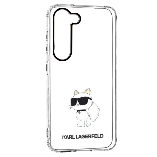 Futrola za Samsung Galaxy S23 S911, Karl Lagerfeld, Ikonik Choupette, Prozirna