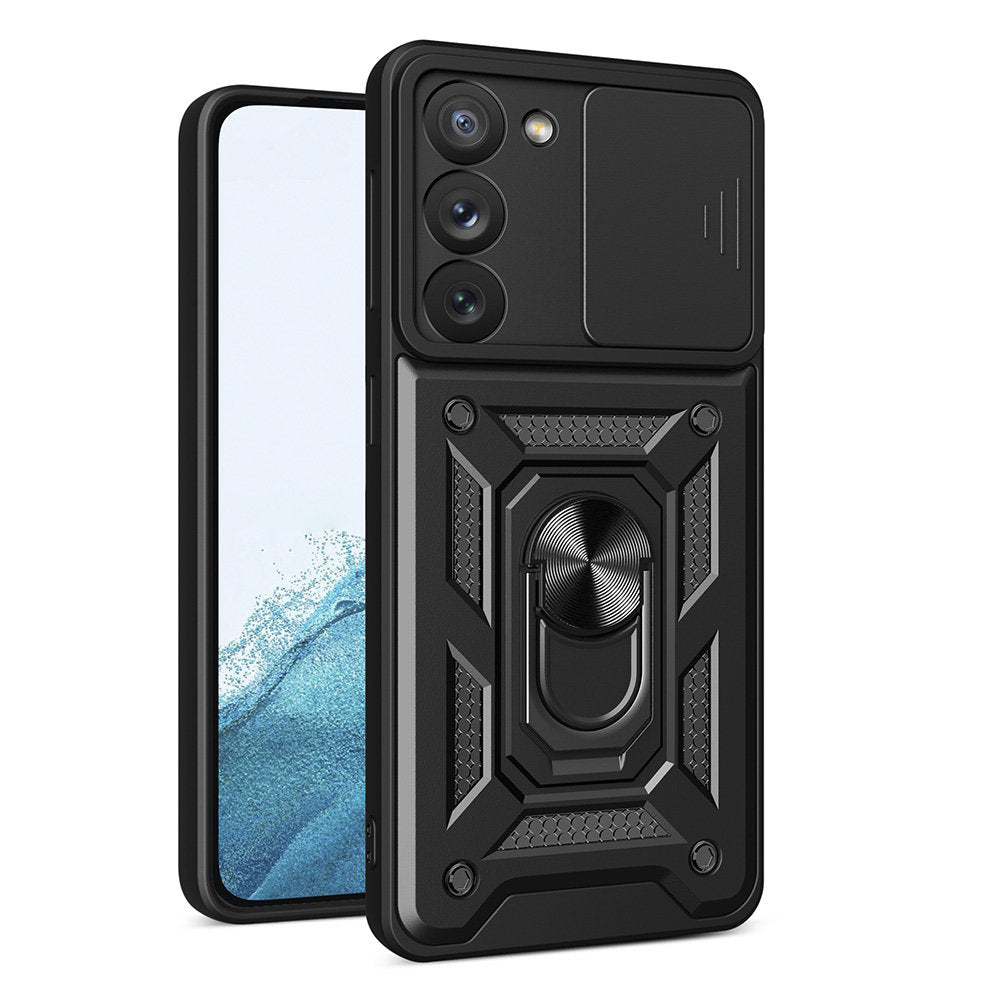 Maska za Samsung Galaxy S23 S911, Techsuit, CamShield, Crna