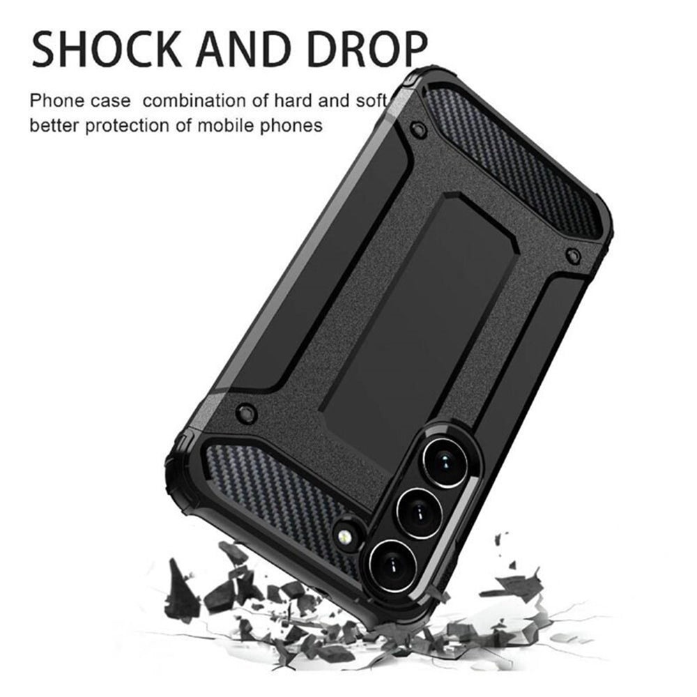 Maska za Samsung Galaxy S23 S911, Techsuit, Hybrid Armor, Crna