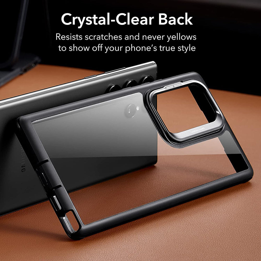 Futrola za Samsung Galaxy S23 Ultra S918, ESR, Shock Armor Kickstand, Crna Prozirna