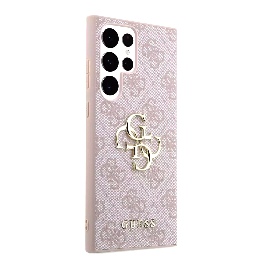 Futrola za Samsung Galaxy S23 Ultra S918, Guess, 4G Big Logo, Roza
